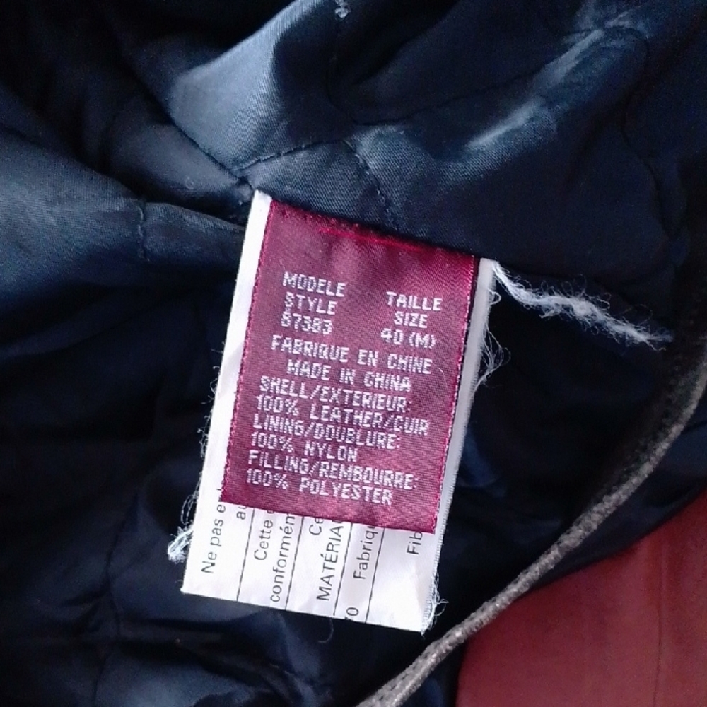 Vintage 90s NEVADA Brown Leather Jacket for Men - Picture 4 of 13